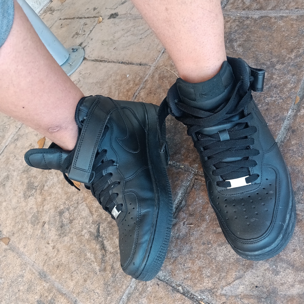 Black High-Top Sneakers